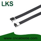 12×400mm L Type PVC coated stainless steel cable tie-Wing Lock type